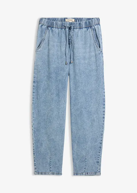 Barrel-jeans, Mid Waist, komfortlinning, bonprix