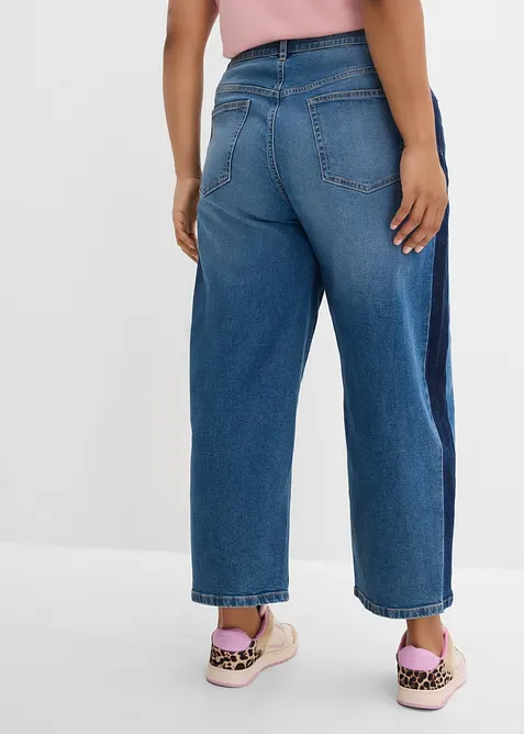 Barrel jeans High Waist, cropped, bonprix