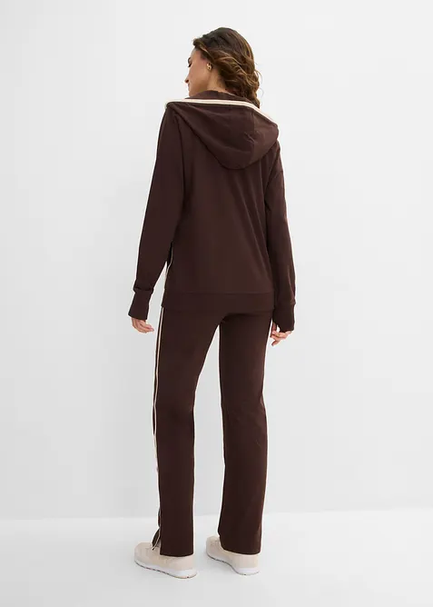 Joggedress i bomull med elastan, bonprix
