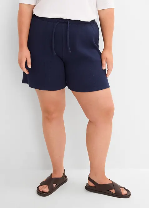 Shorts i strukturmateriale av 100% bomull, bonprix