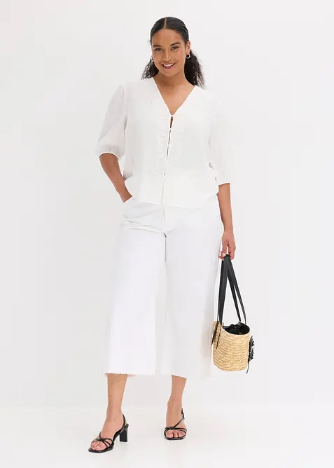 Bluse i viskosemiks, bonprix