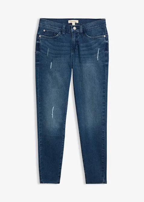 Skinny-jeans, Mid Waist, cropped, bonprix