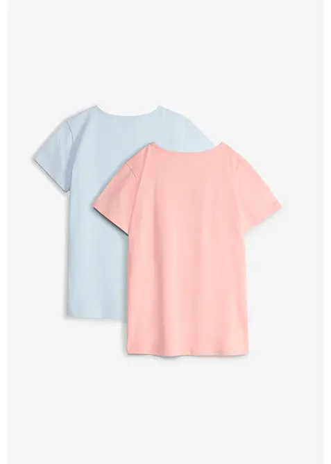 T-skjorte (2-pack) av &oslash;kologisk bomull, bonprix