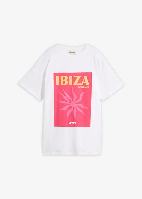Oversized topp i 100% &oslash;kologisk bomull, bonprix