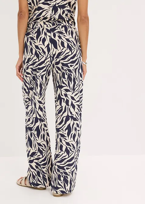 Pull on-bukse i lett viskose, bonprix