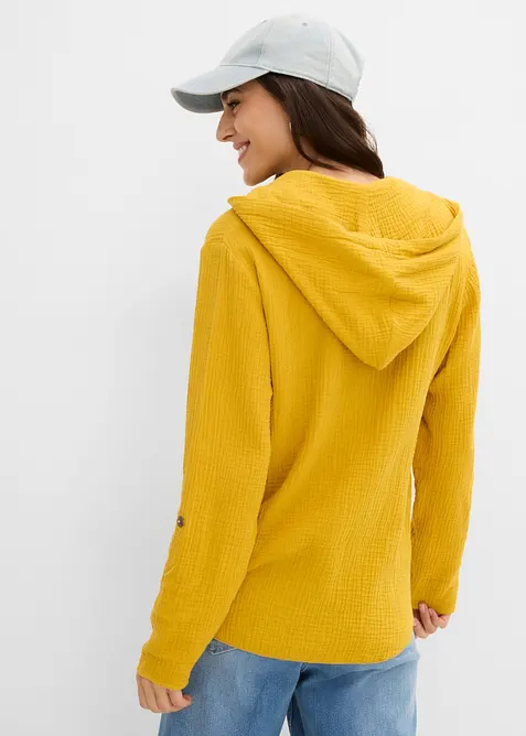 Pull on-bluse i luftig musselin, bonprix