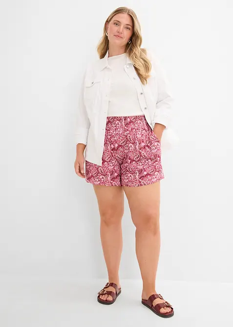 Jerseyshorts i viskose med pent fall, bonprix