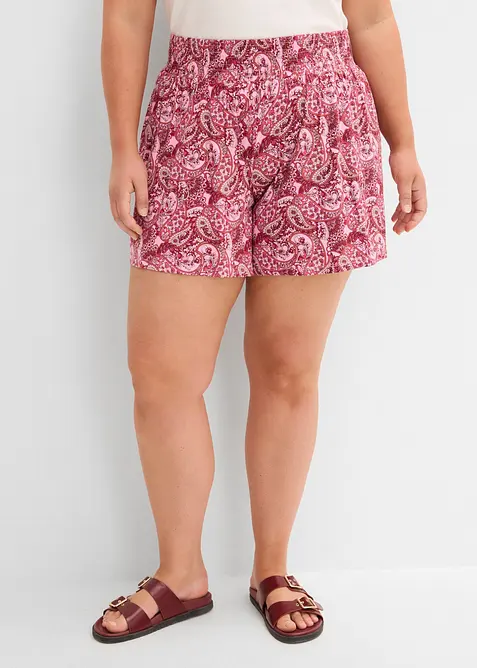 Jerseyshorts i viskose med pent fall, bonprix