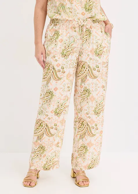 Pull on-bukse med paisleym&oslash;nster, bonprix