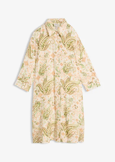 Skjortekjole med paisleym&oslash;nster, bonprix