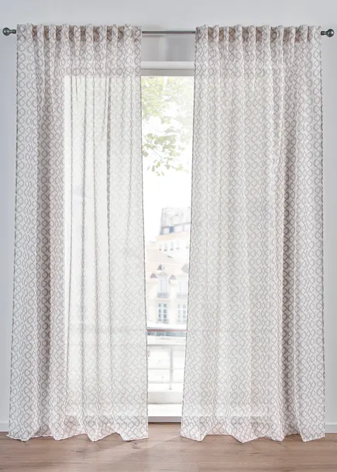 Gardin med resirkulert polyester (1-pack), bonprix
