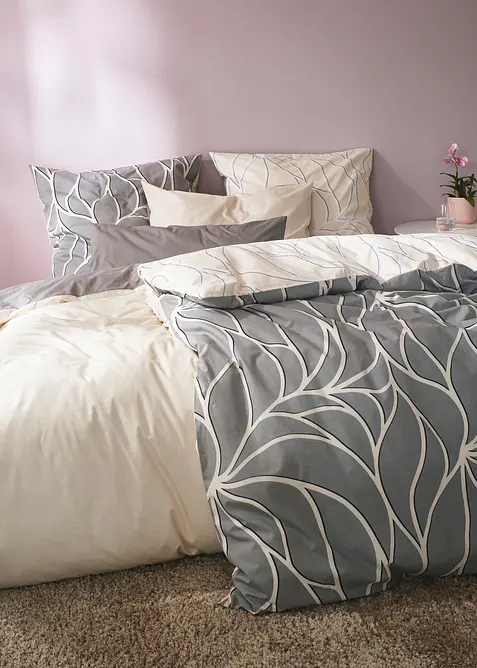 Vendbart sengesett i percale, bonprix