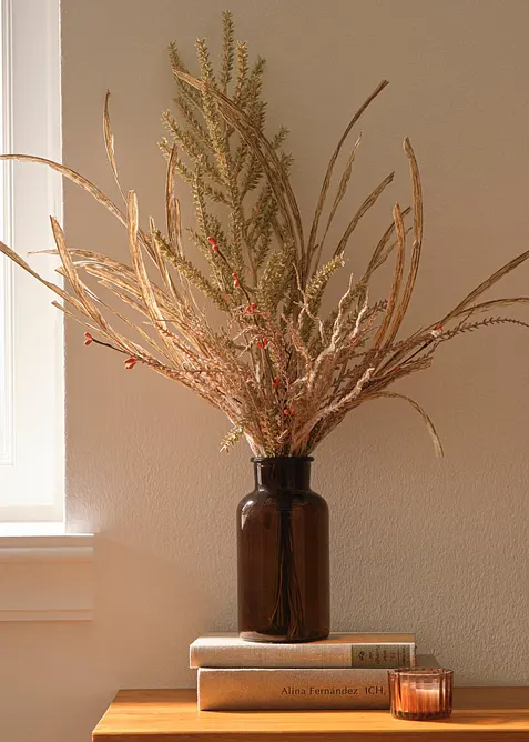 Vase med t&oslash;rket bukett, bonprix