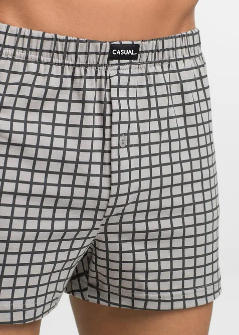 Ledig boxershorts i bomullsjersey (3-pack), bonprix
