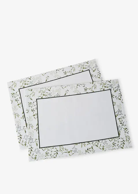 Spisebrikker i &oslash;kologisk bomull (2-pack), bonprix