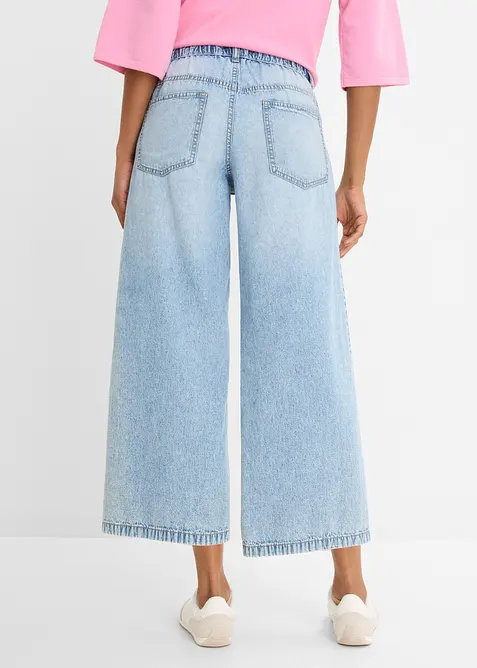 Wide Leg-Jeans, cropped, bonprix