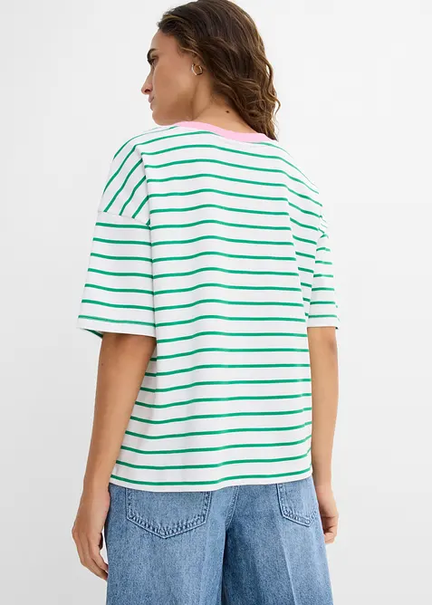 Oversized T-skjorte i 100% &oslash;kologisk bomull, bonprix