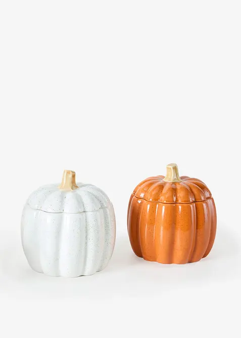 Dekorative sk&aring;ler i gresskarform (2-pack), bonprix