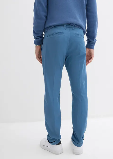 Regular-Fit bukse med buksepress, av bomullstwill, Straight, bonprix