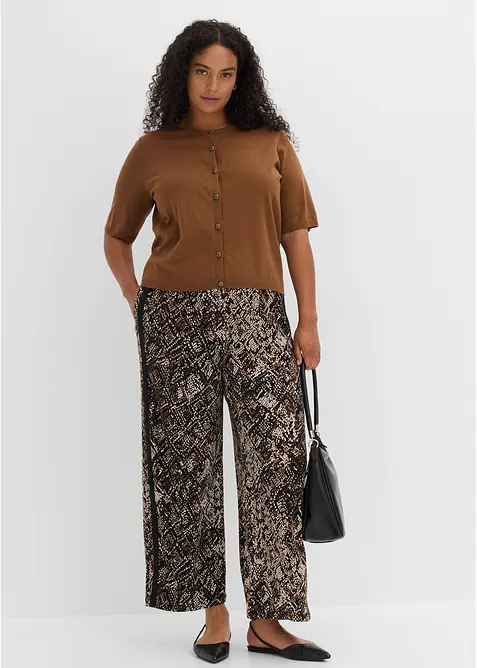 Finstrikket cardigan i fin viskosemiks, bonprix