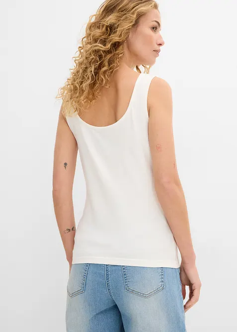 Singlet med b&aring;thals (2-pack), bonprix