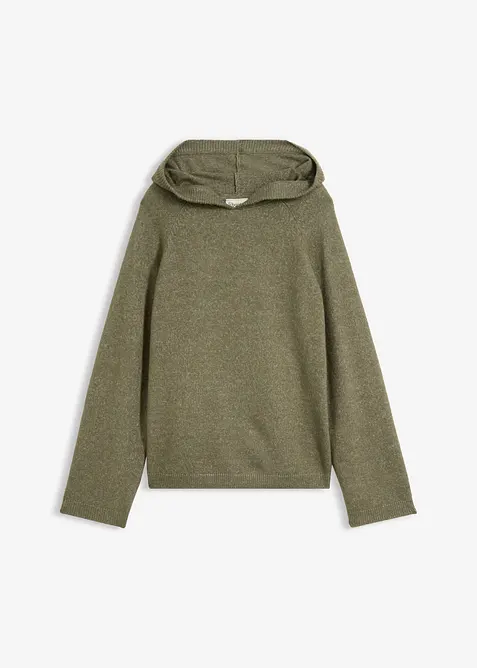 Strikket hettegenser, bonprix