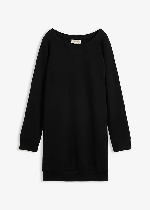 Sweatshirtkjole i myk frott&egrave;, bonprix