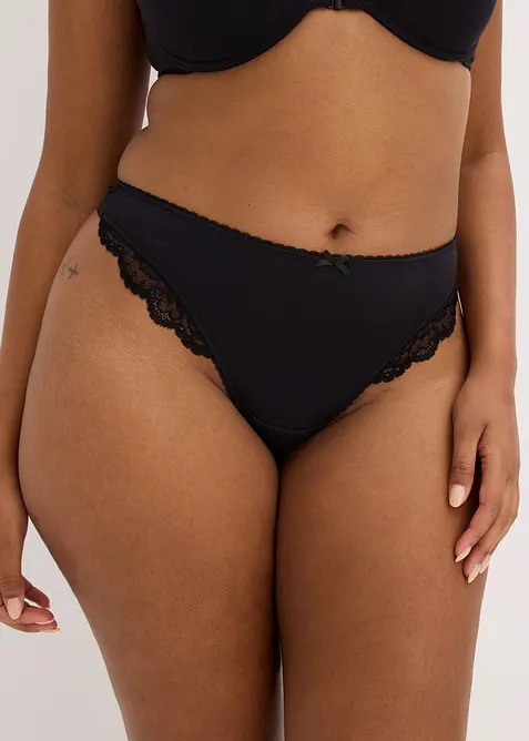 Stringtruse med myk modal (2-pack), bonprix