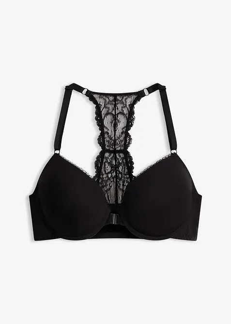 Padded-BH med lukning foran med myk modal, bonprix