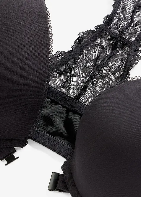 Padded-BH med lukning foran med myk modal, bonprix
