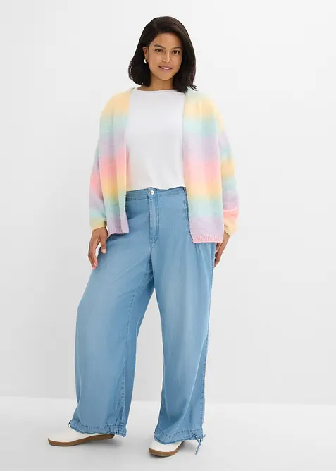Wide Leg-bukse i lett lyocell, bonprix