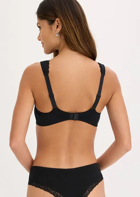 Minimizer-T-skjorte-BH med spiler og &oslash;kologisk bomull (2-pack), bonprix