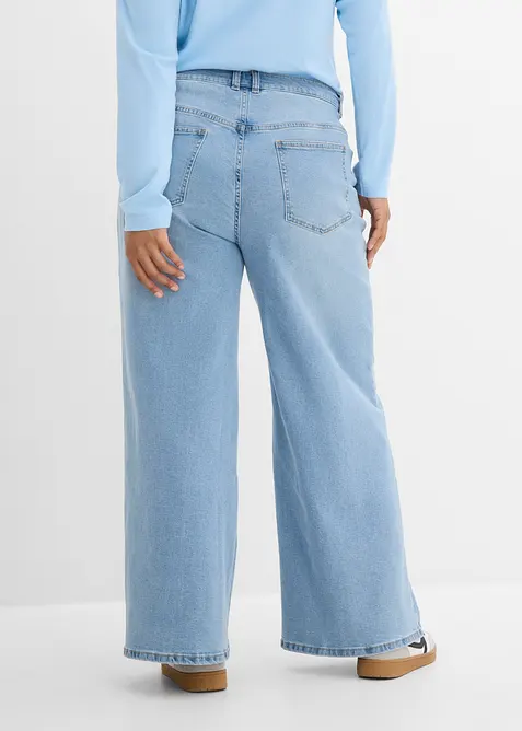 Wide Leg-jeans Mid Waist, bonprix