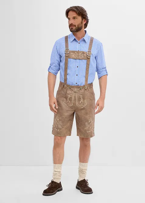 Skjorte i tyrolerstil og bomull, regular fit, bonprix