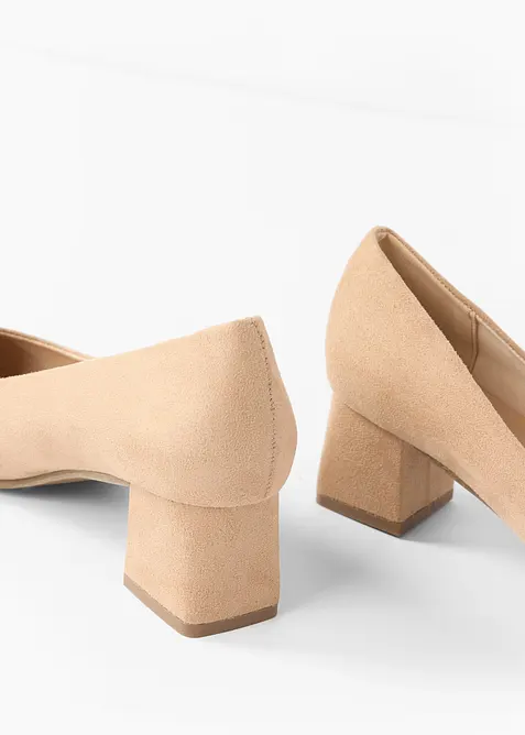 Pumps med blokkh&aelig;l, bonprix