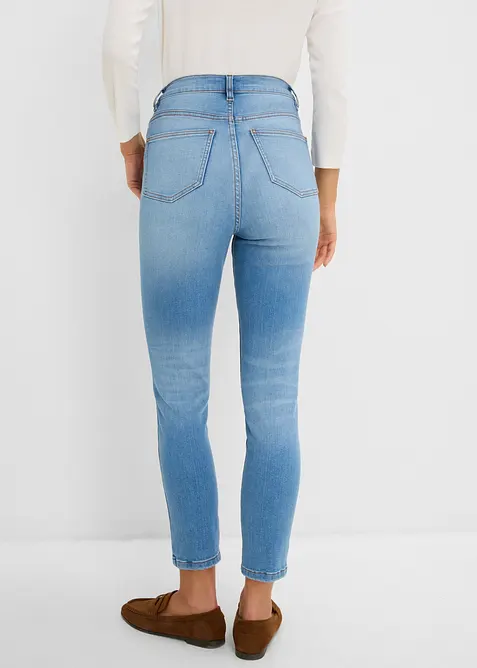 Skinny-Jeans High Waist cropped, bonprix