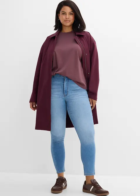 Skinny-Jeans High Waist cropped, bonprix