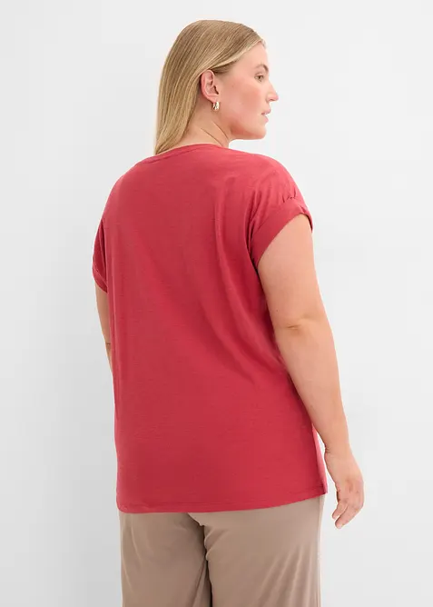 Lang topp i 100% &oslash;kologisk bomull (2-pack), bonprix