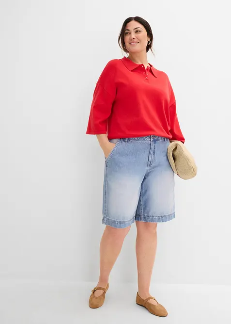 Lett jeans-bermudashorts Mid Waist, bonprix