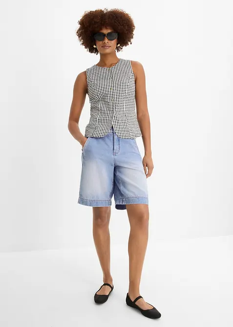Lett jeans-bermudashorts Mid Waist, bonprix