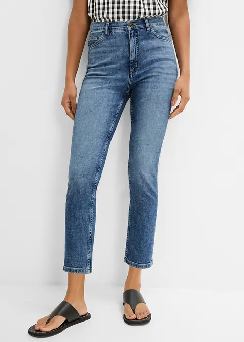 Slim fit-jeans, high waist, cropped, bonprix