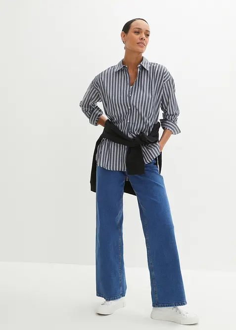 Oversized skjorte i 100% bomull, bonprix