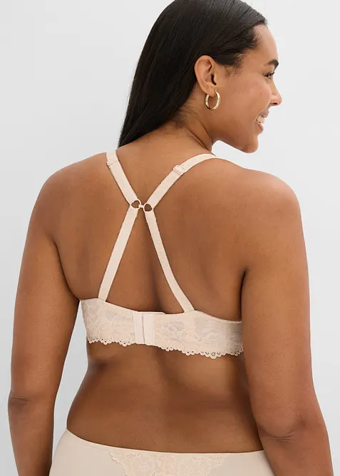 Vattert BH med nydelige blonder (2-pack), bonprix