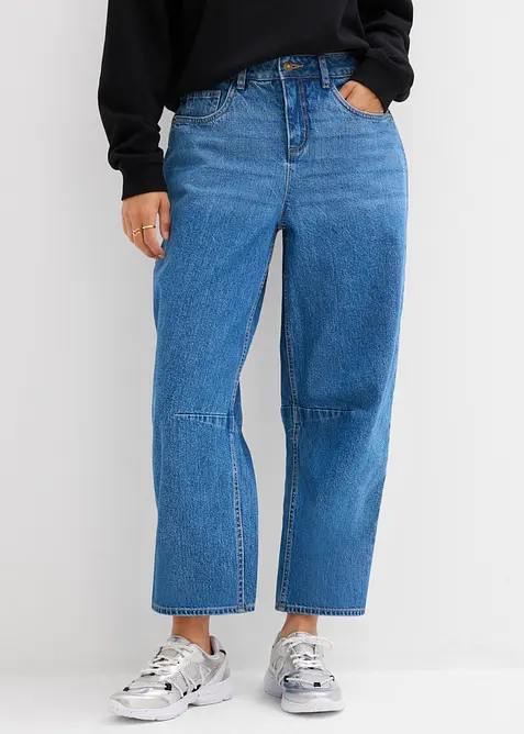 Barrel jeans Mid waist, bonprix