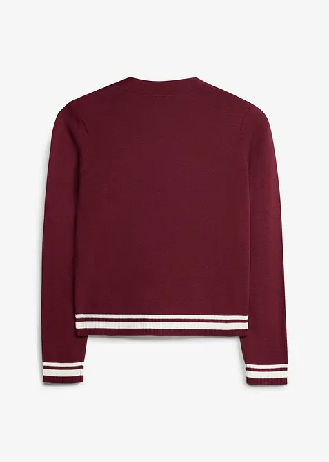Finstrikket cardigan i myk viskosemiks, bonprix