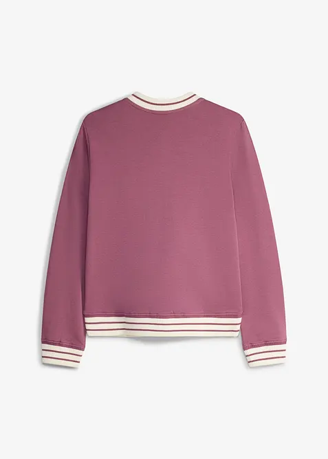 Sweatjakke i 100% &oslash;kologisk bomull, bonprix
