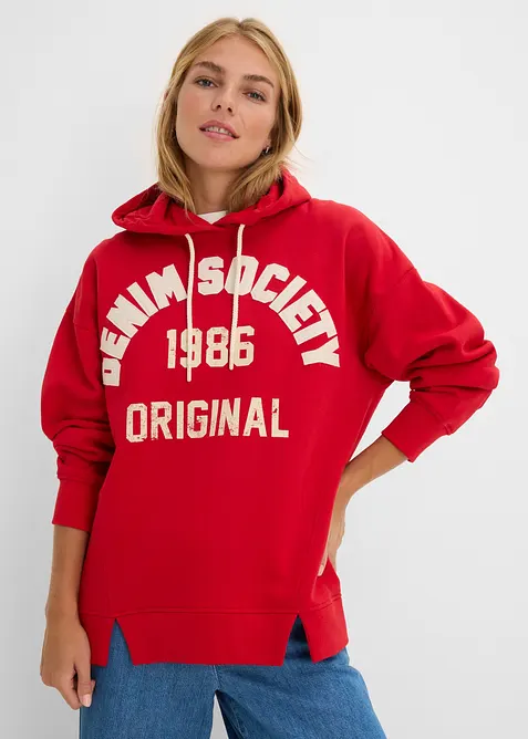 Oversized hettegenser i 100% bomull, bonprix
