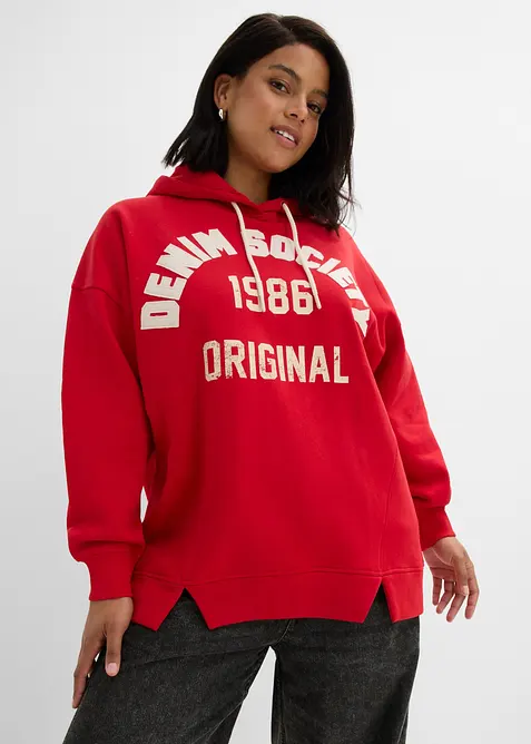 Oversized hettegenser i 100% bomull, bonprix