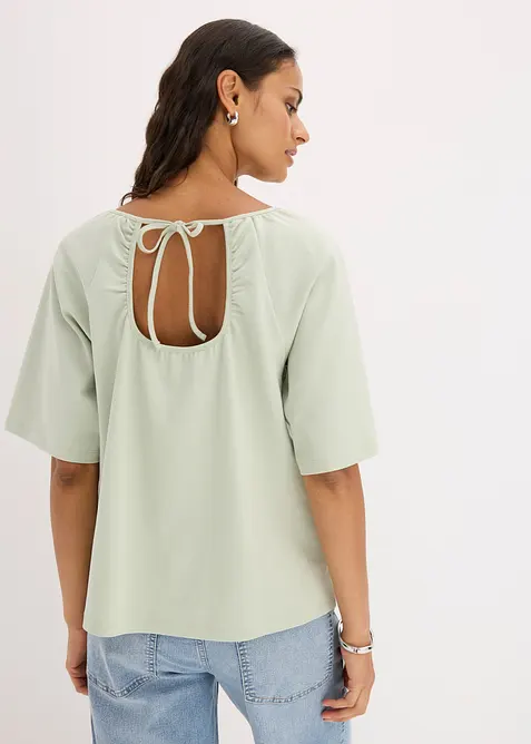 Oversized topp av &oslash;kologisk bomull, bonprix