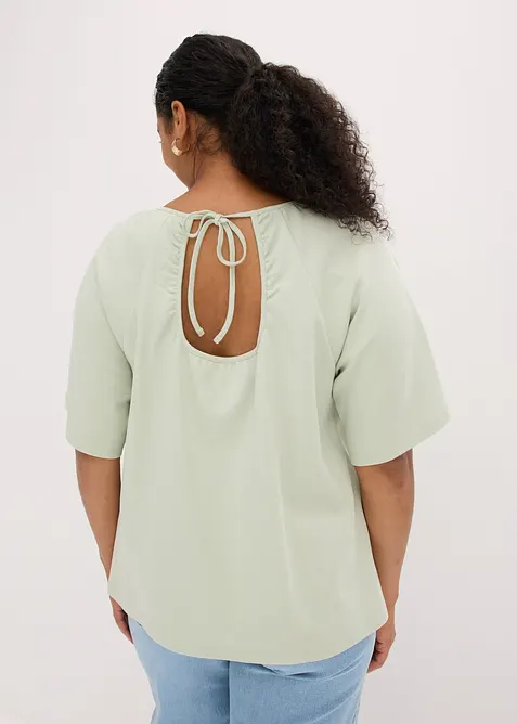 Oversized topp av &oslash;kologisk bomull, bonprix
